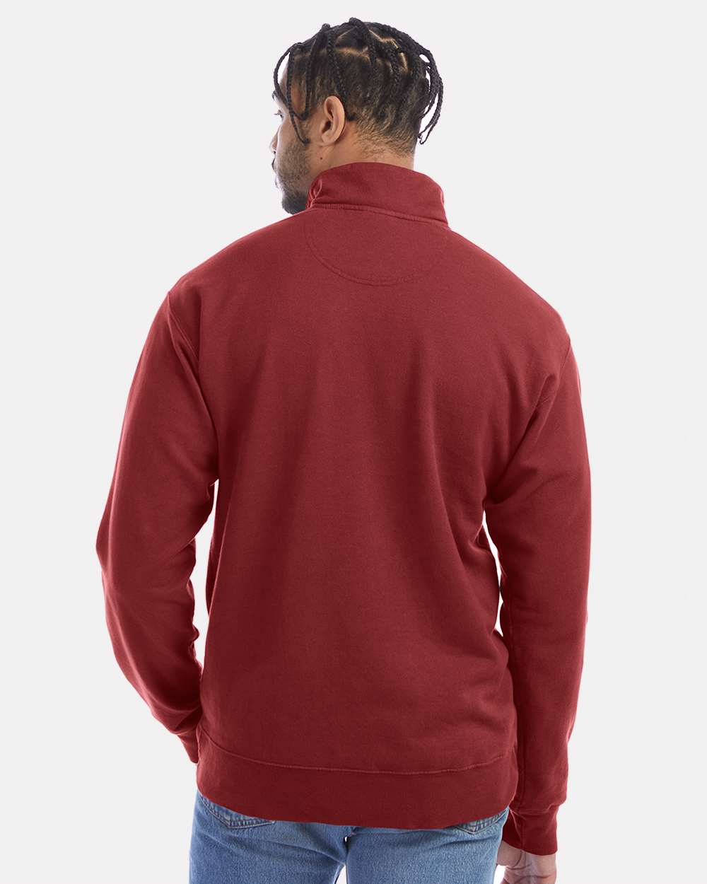 ComfortWash by Hanes Fleece - Premium - Crew ComfortWash by Hanes GDH425 Unisex Garment-Dyed Quarter-Zip Sweatshirt