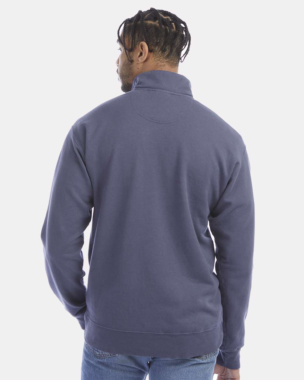 ComfortWash by Hanes Fleece - Premium - Crew ComfortWash by Hanes GDH425 Unisex Garment-Dyed Quarter-Zip Sweatshirt