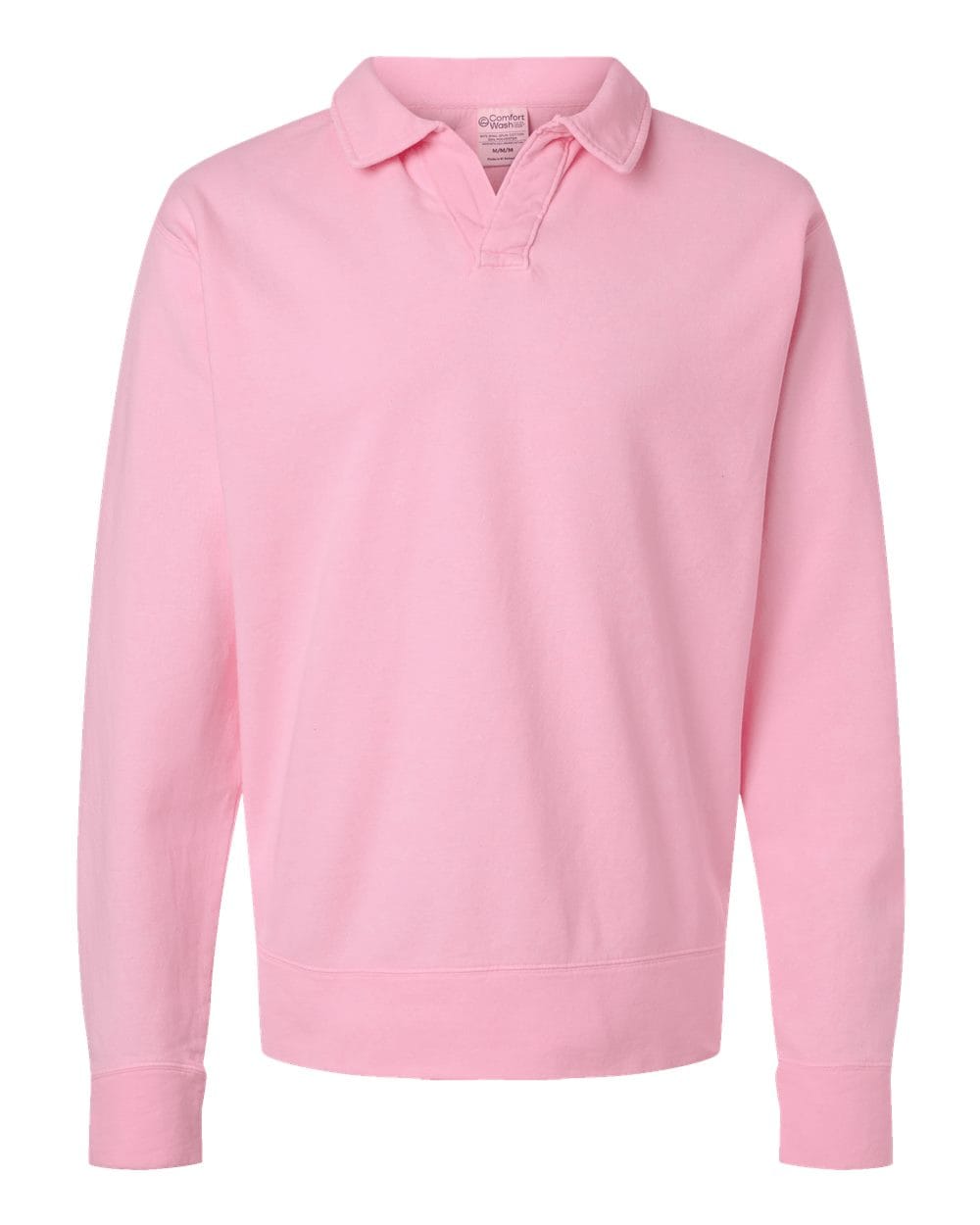 ComfortWash by Hanes Fleece - Premium - Crew ComfortWash by Hanes GDH490 Unisex Garment-Dyed Polo Collar Sweatshirt