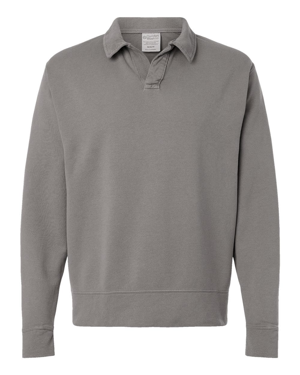 ComfortWash by Hanes Fleece - Premium - Crew ComfortWash by Hanes GDH490 Unisex Garment-Dyed Polo Collar Sweatshirt