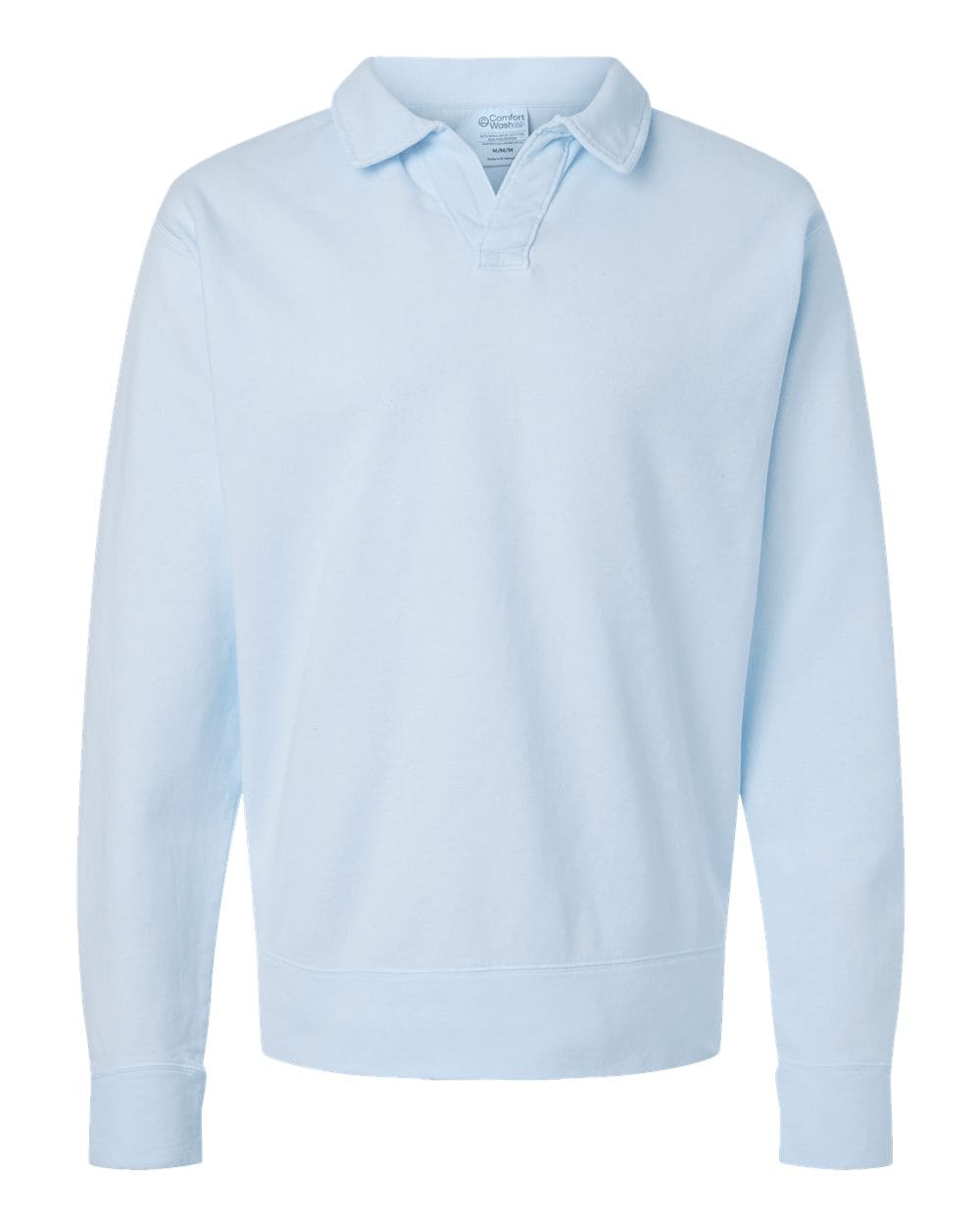 ComfortWash by Hanes Fleece - Premium - Crew ComfortWash by Hanes GDH490 Unisex Garment-Dyed Polo Collar Sweatshirt