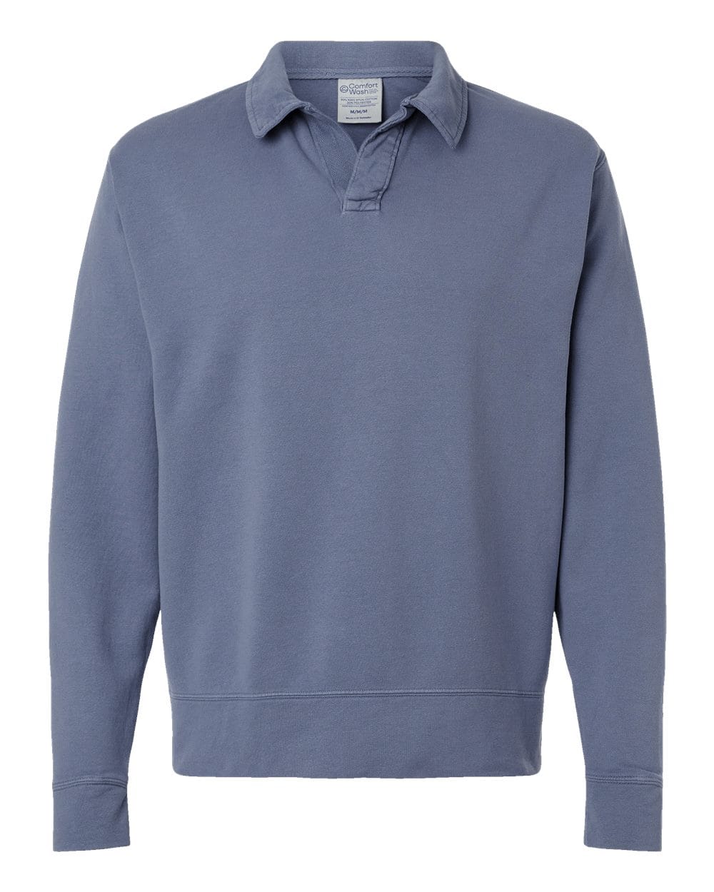 ComfortWash by Hanes Fleece - Premium - Crew ComfortWash by Hanes GDH490 Unisex Garment-Dyed Polo Collar Sweatshirt