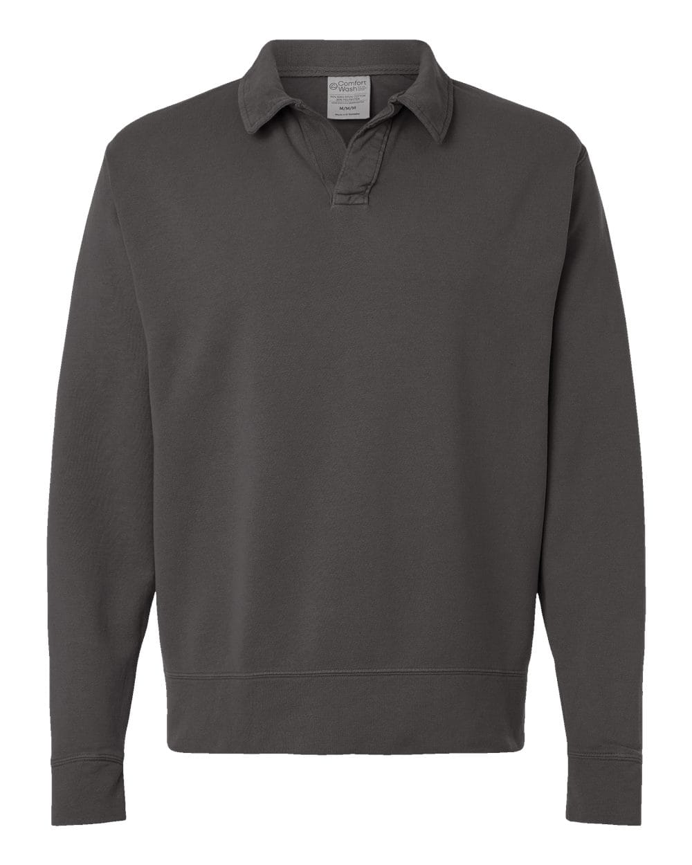 ComfortWash by Hanes Fleece - Premium - Crew ComfortWash by Hanes GDH490 Unisex Garment-Dyed Polo Collar Sweatshirt