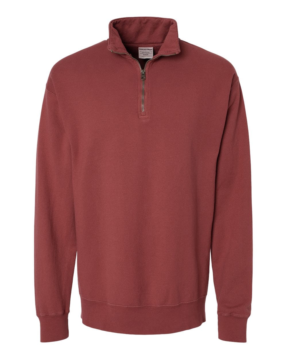 ComfortWash by Hanes Fleece - Premium - Crew S / Cayenne ComfortWash by Hanes GDH425 Unisex Garment-Dyed Quarter-Zip Sweatshirt