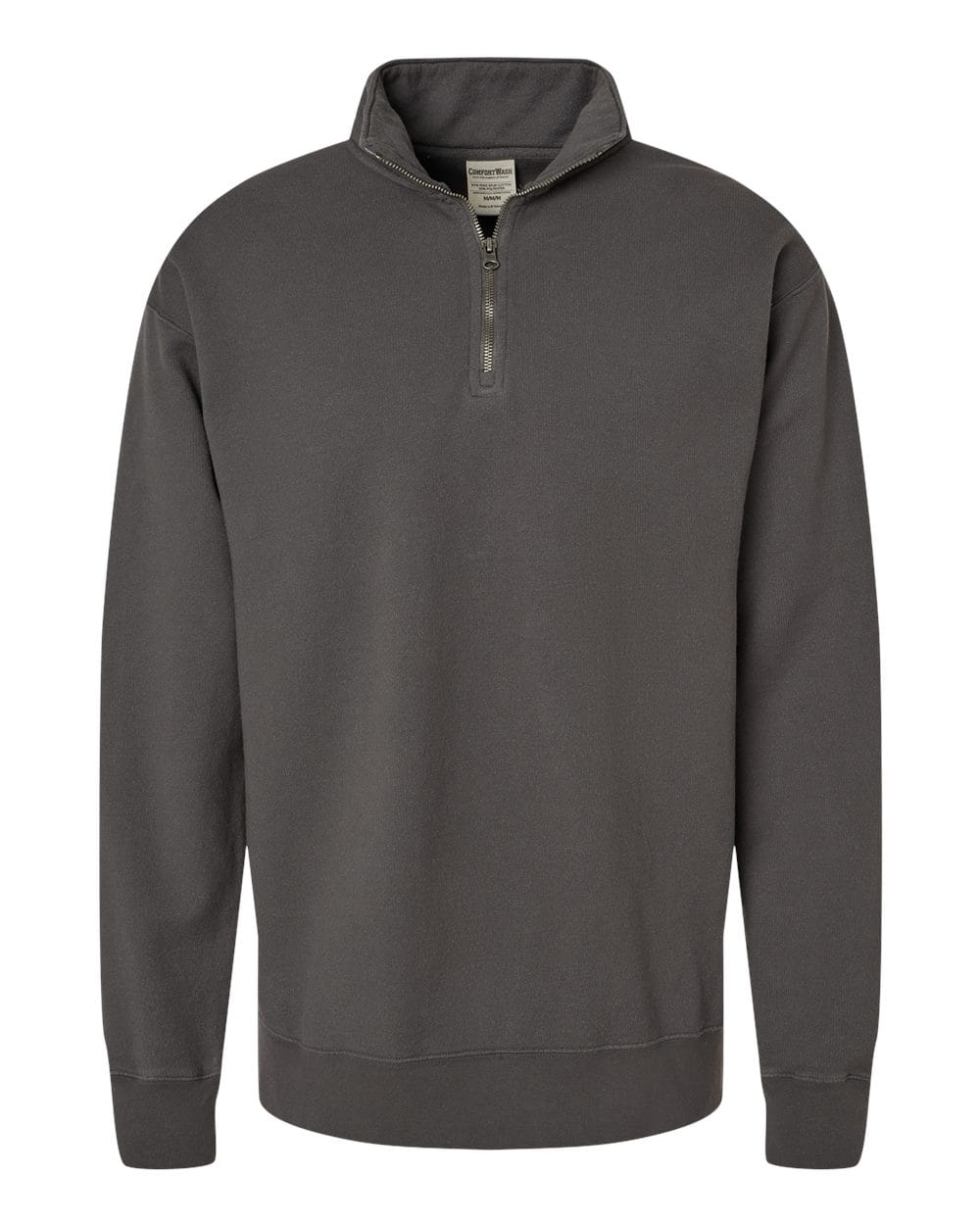 ComfortWash by Hanes Fleece - Premium - Crew S / New Railroad Grey ComfortWash by Hanes GDH425 Unisex Garment-Dyed Quarter-Zip Sweatshirt