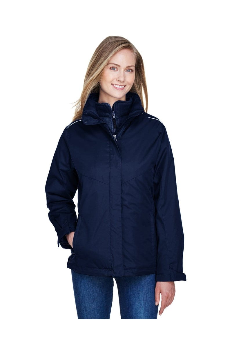 Core 365 Outerwear XS / Classic Navy Core 365 78205: Ladies' Region 3-in-1 Jacket with Fleece Liner