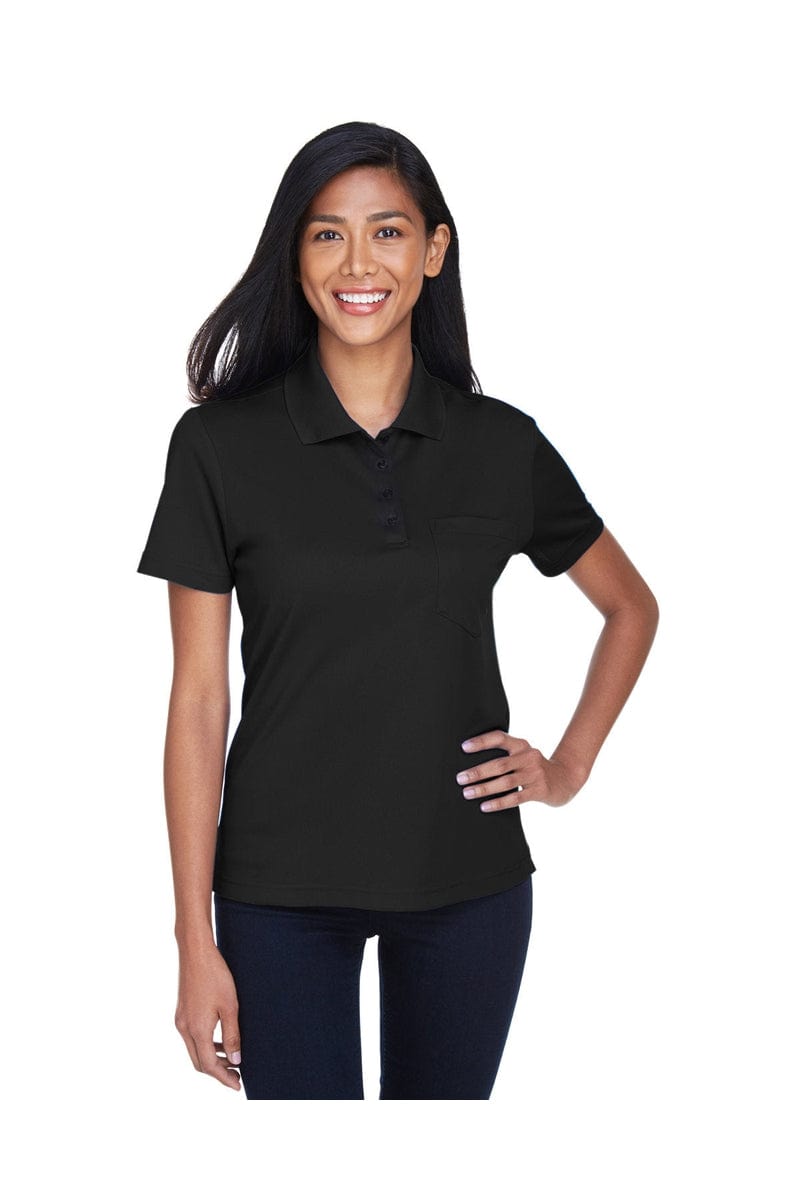 Core 365 Polos/Knits XS / Black Core 365 78181P: Ladies' Origin Performance Pique Polo with Pocket