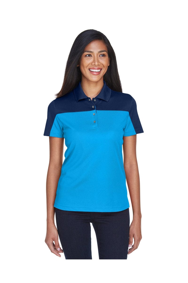 Core 365 Polos/Knits XS / Elc Blu/ Cl Nvy Core 365 CE101W: Ladies' Balance Colorblock Performance Pique Polo