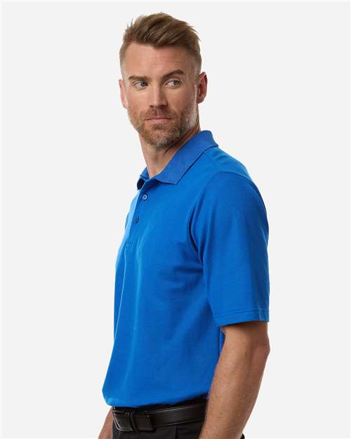 CORE365 13192 S / True Royal CE106 Men's Resolve CVC Performance Pique Polo