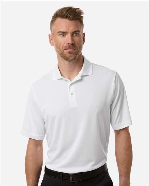CORE365 13195 S / White CE108 Men's Nova Performance Pique Polo