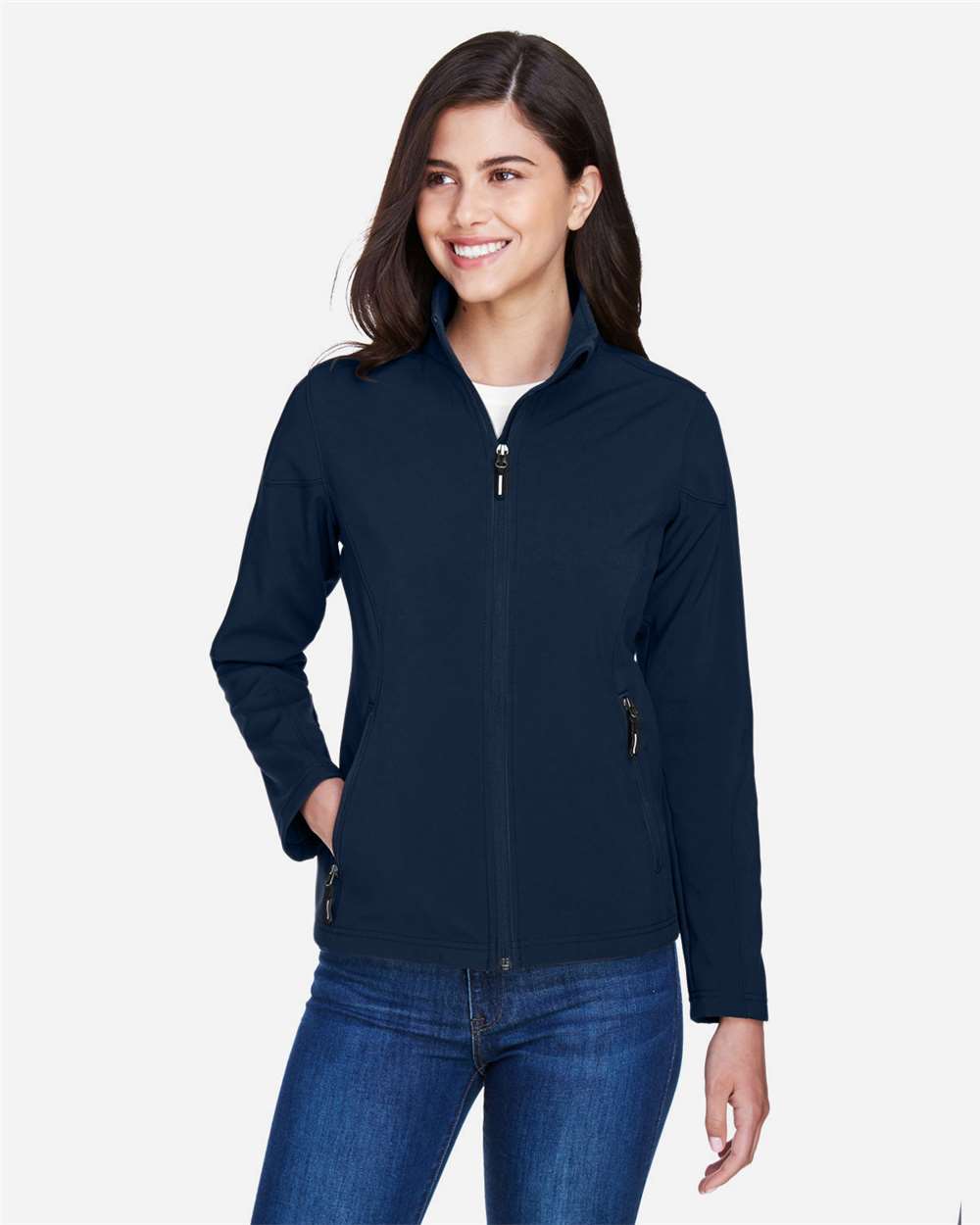 CORE365 Outerwear XS / Classic Navy CORE365 78184 Women's Cruise Two-Layer Fleece Bonded Soft Shell Jacket