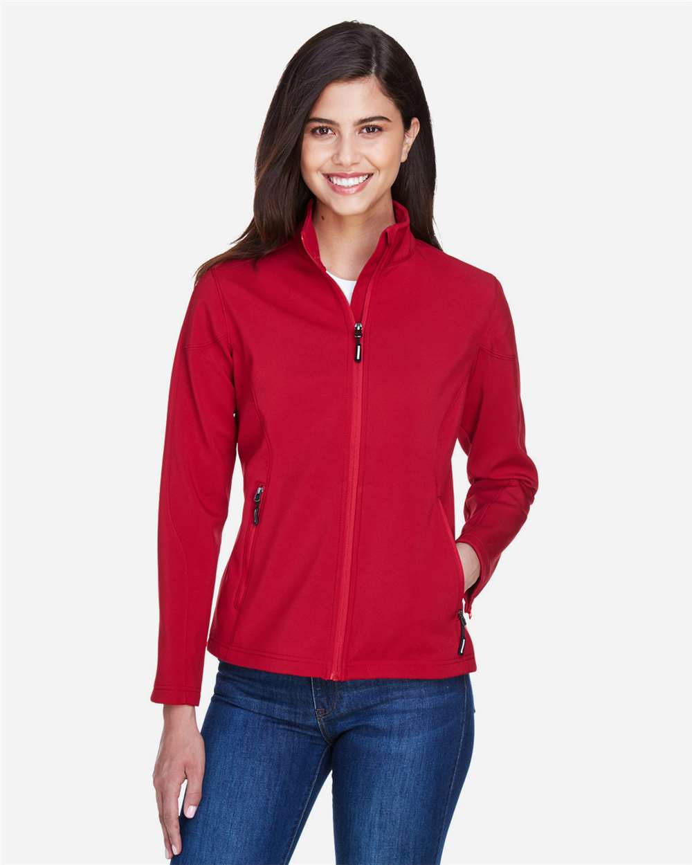 CORE365 Outerwear XS / Classic Red CORE365 78184 Women's Cruise Two-Layer Fleece Bonded Soft Shell Jacket