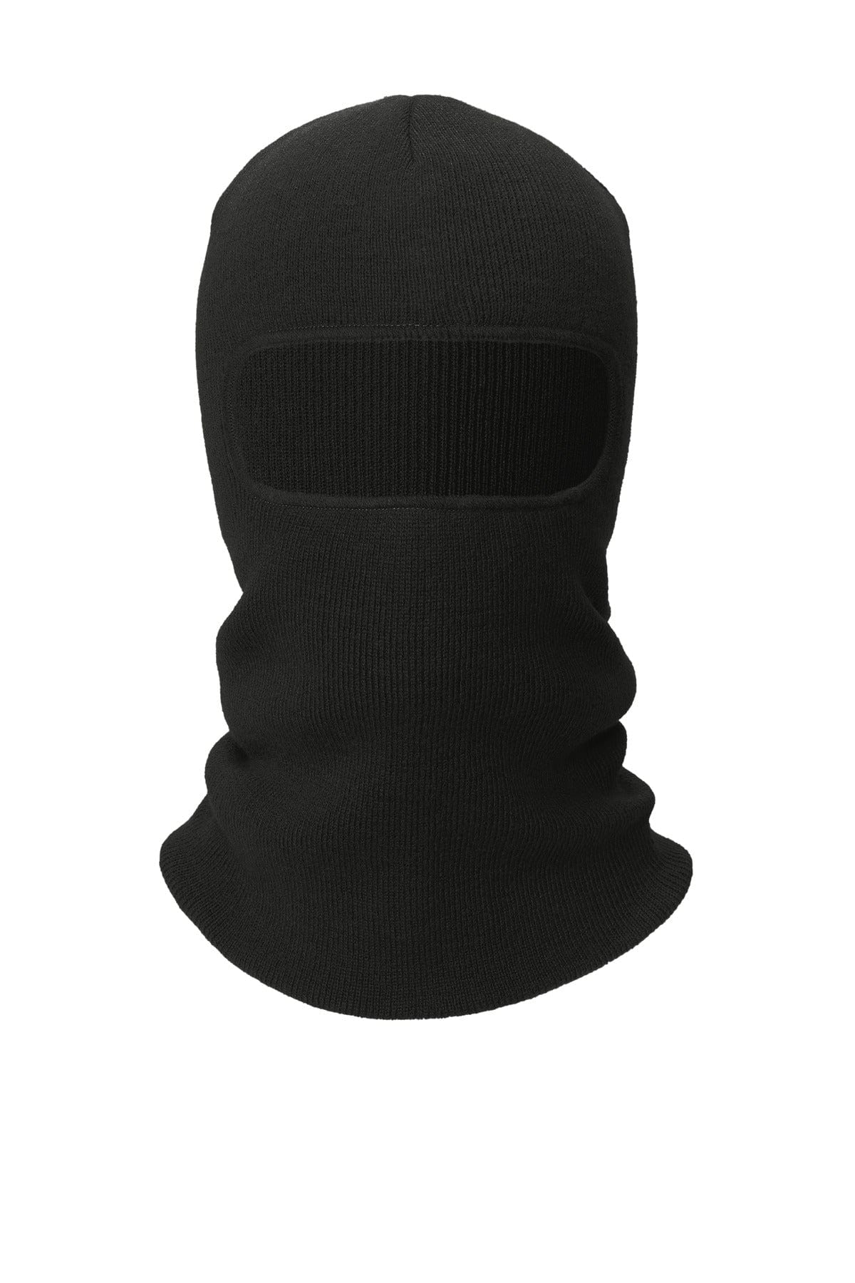 CornerStone Caps OSFA / Black CornerStone CS805: Rib Knit Face Mask