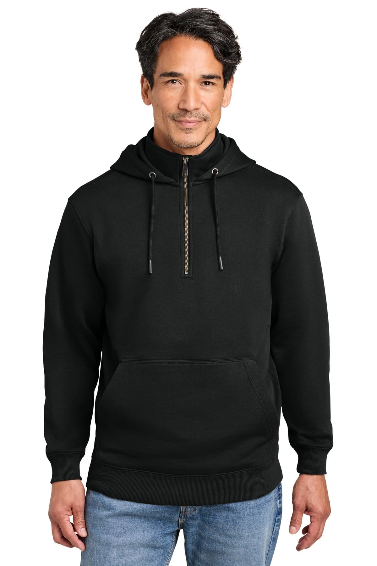 CornerStone CSF633 XS / Black CornerStone CSF633 Tough Fleece 1/4-Zip Hoodie
