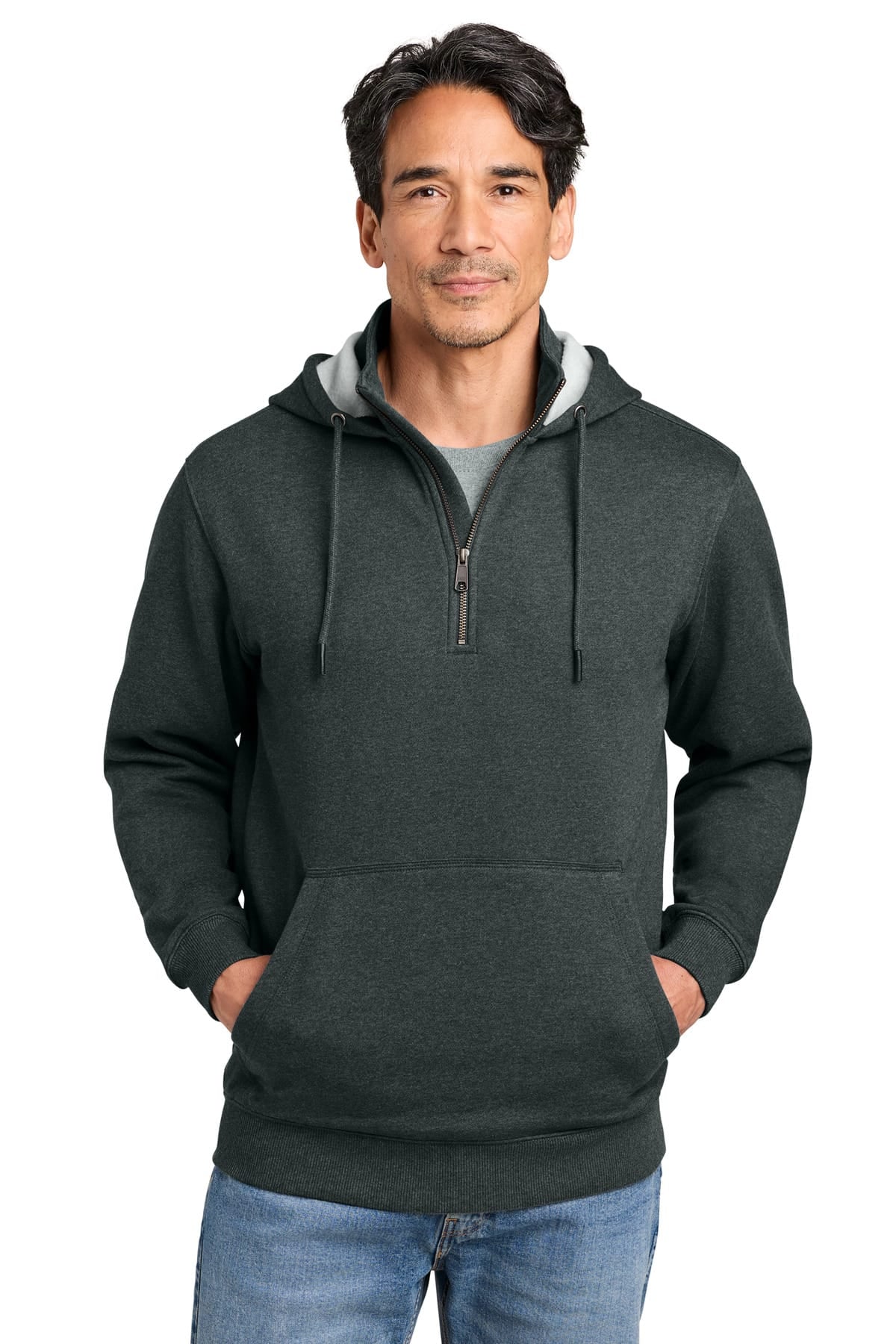 CornerStone CSF633 XS / Charcoal Heather CornerStone CSF633 Tough Fleece 1/4-Zip Hoodie