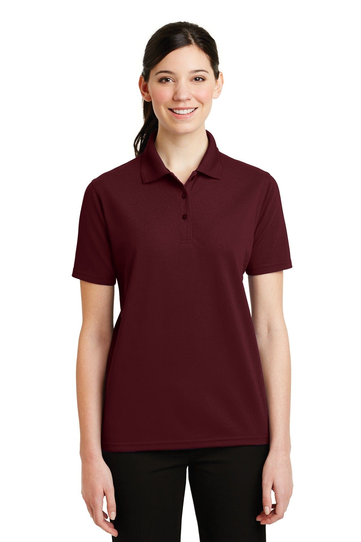 CornerStone Ladies 4XL / Burgundy DISCONTINUED  CornerStone ®  - Ladies Industrial Pique Polo. CS403