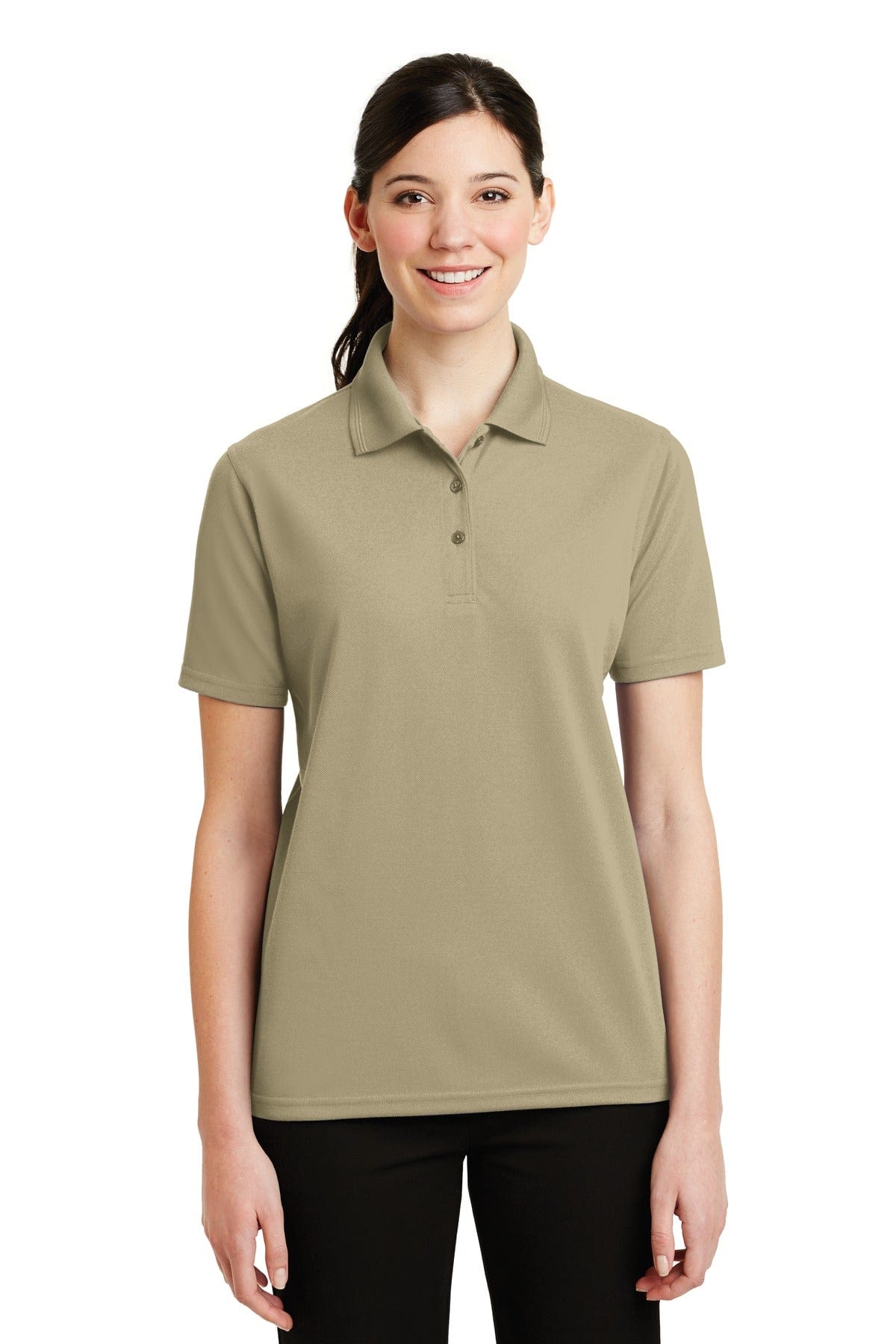 CornerStone Ladies 4XL / Stone DISCONTINUED  CornerStone ®  - Ladies Industrial Pique Polo. CS403