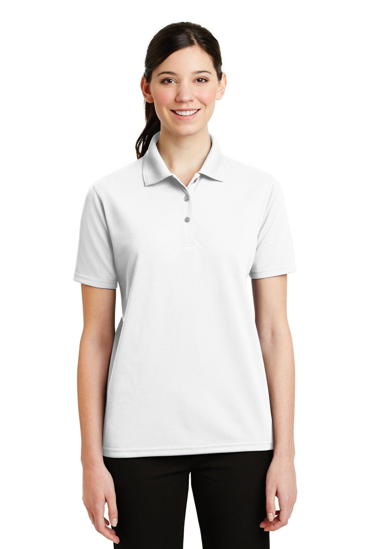 CornerStone Ladies 4XL / White DISCONTINUED  CornerStone ®  - Ladies Industrial Pique Polo. CS403