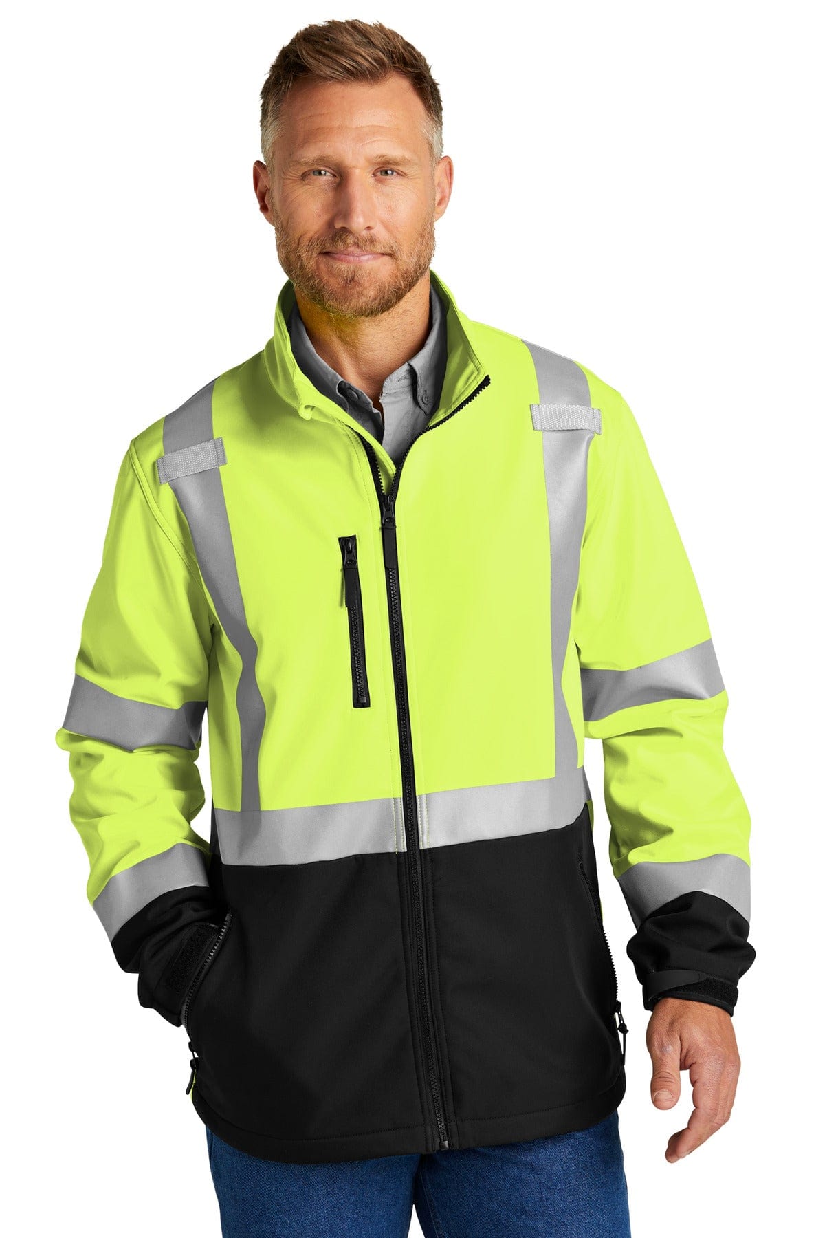 CornerStone Outerwear CornerStone ®  ANSI 107 Class 3 Soft Shell Jacket CSJ503