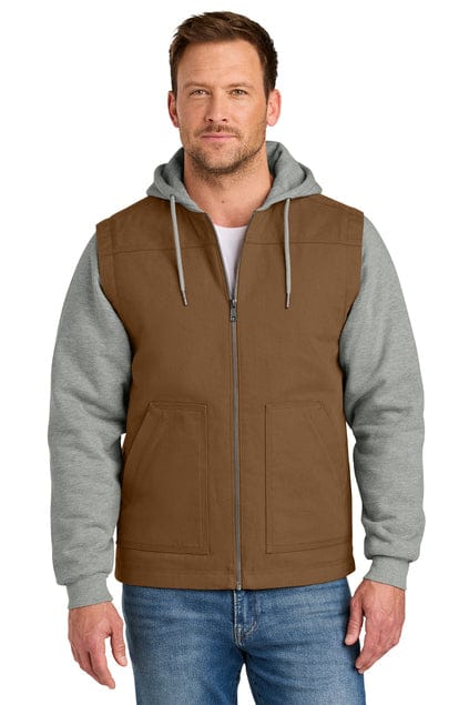 CornerStone Outerwear CornerStone® Duck Fleece Full-Zip Hooded Jacket CSJ42