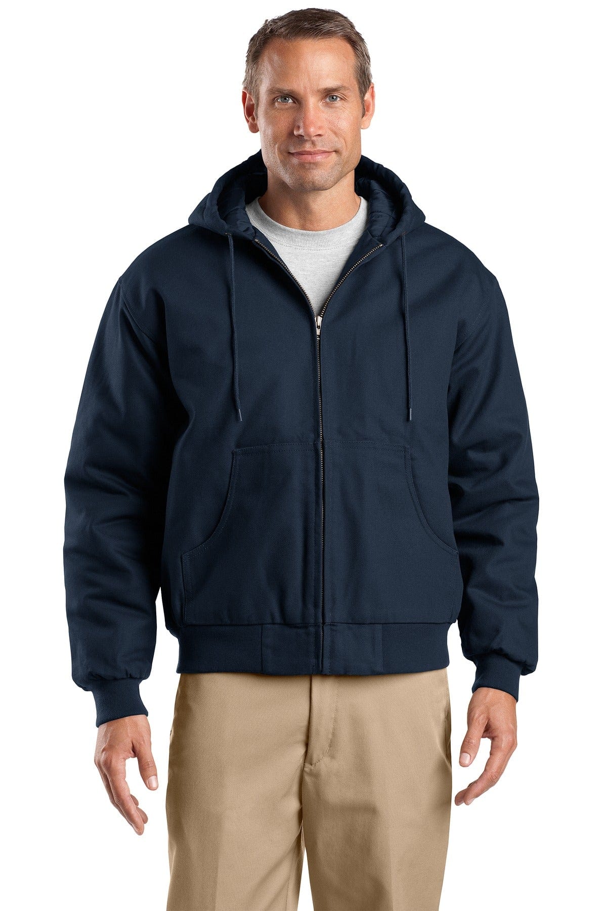 CornerStone Outerwear CornerStone ®  Tall Duck Cloth Hooded Work Jacket. TLJ763H