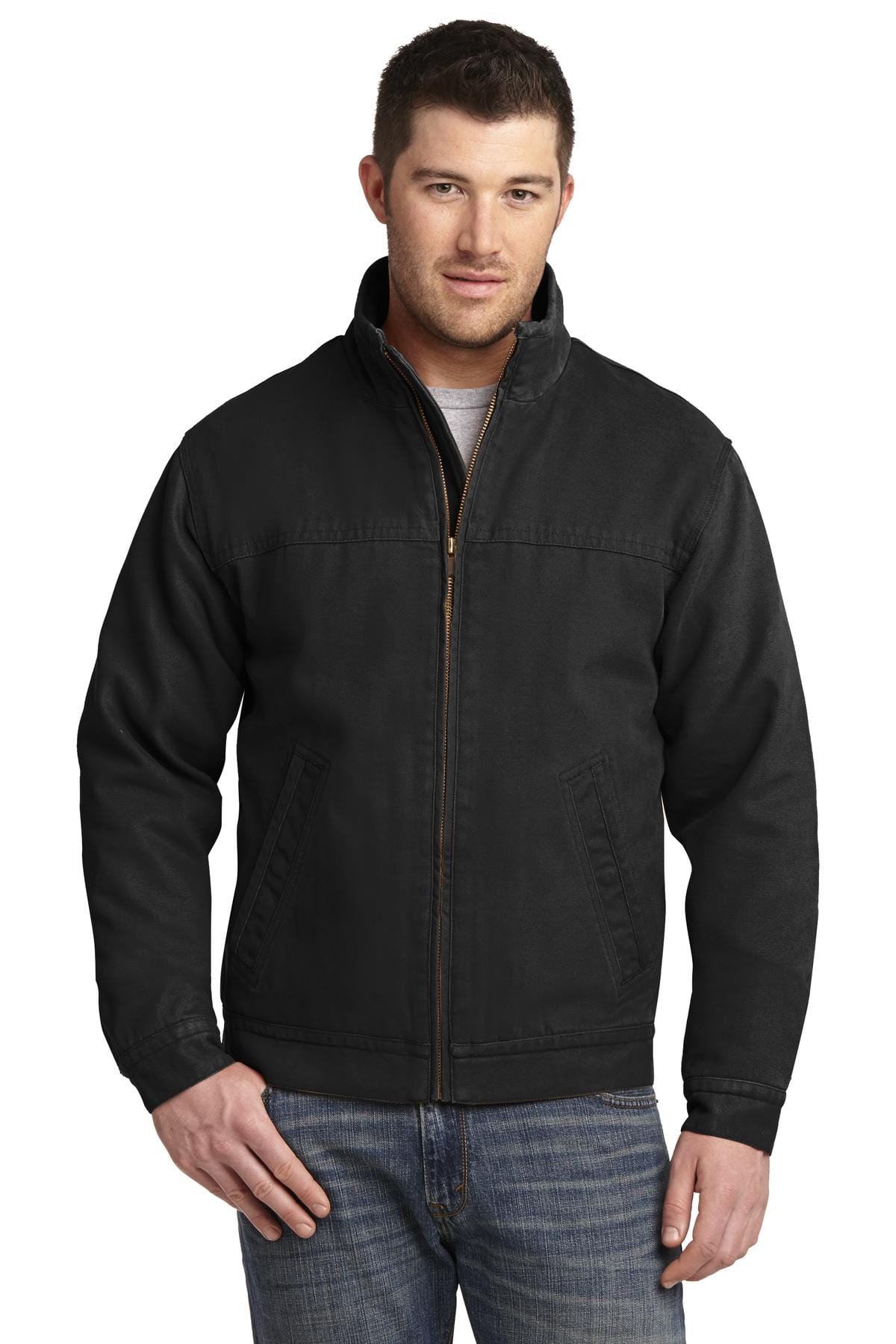 CornerStone Outerwear XS / Black CornerStone ®  Washed Duck Cloth Flannel-Lined Work Jacket. CSJ40