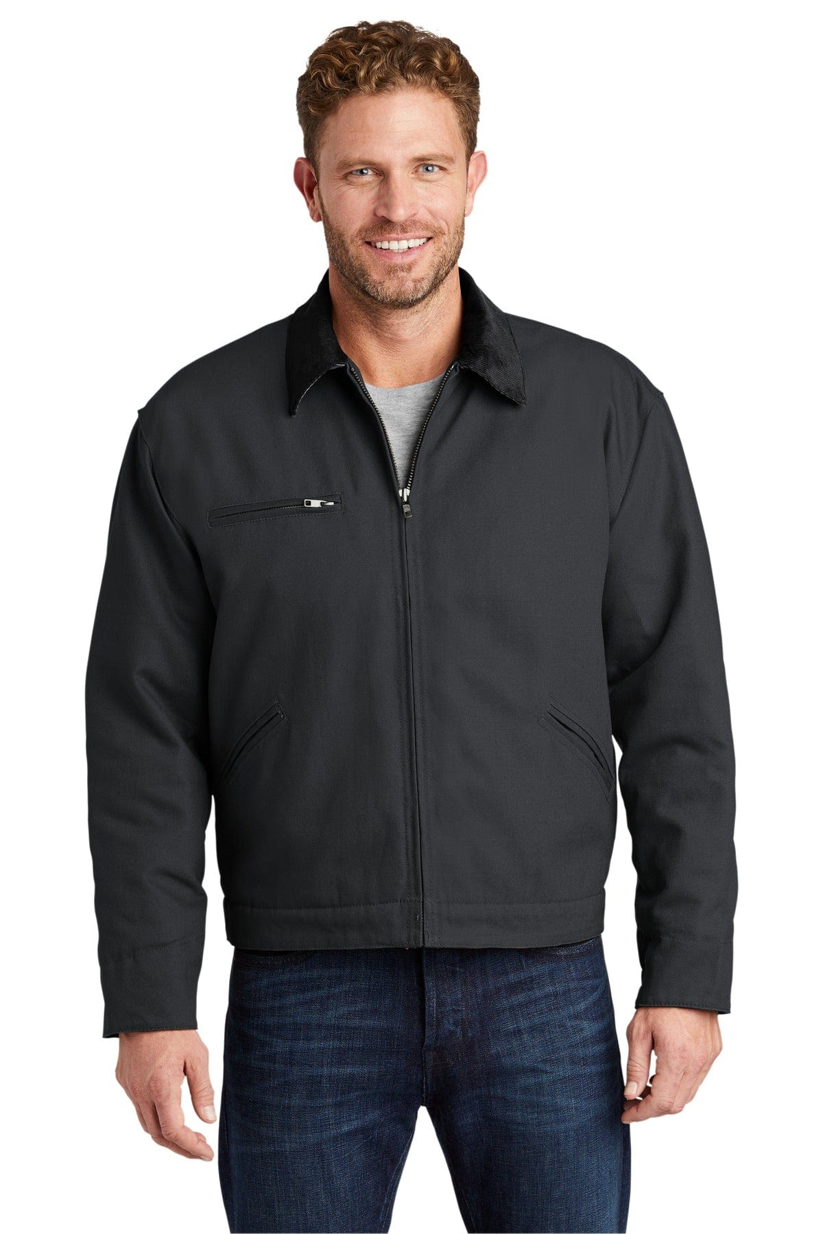 CornerStone Outerwear XS / Charcoal CornerStone ®  - Duck Cloth Work Jacket.  J763