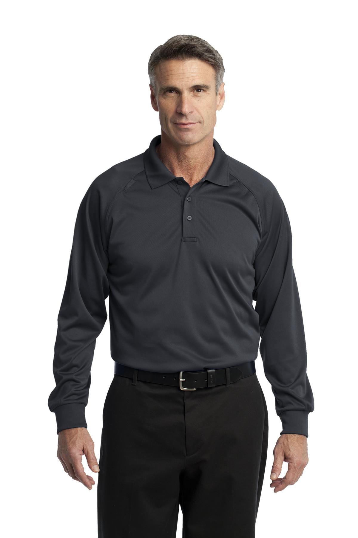 CornerStone Polos/Knits CornerStone ®  - Select Long Sleeve Snag-Proof Tactical Polo. CS410LS