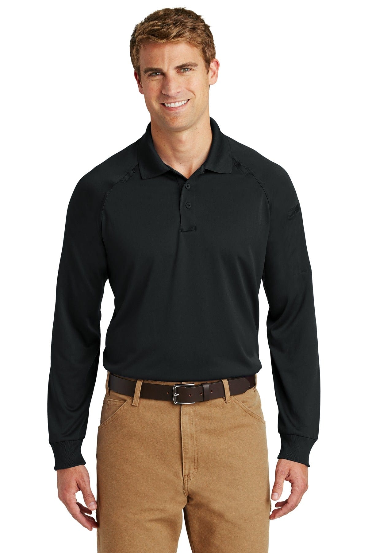 CornerStone Polos/Knits CornerStone ®  - Select Long Sleeve Snag-Proof Tactical Polo. CS410LS