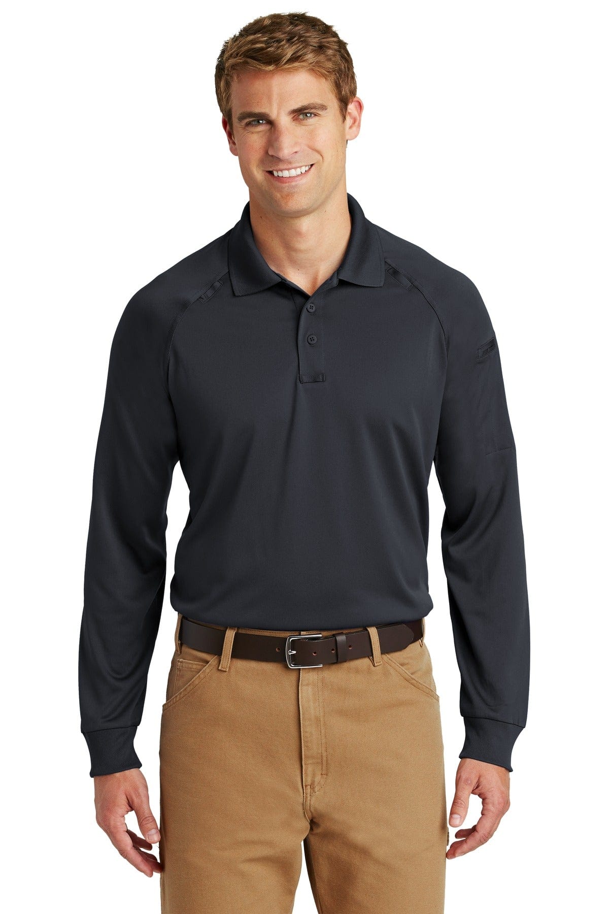 CornerStone Polos/Knits CornerStone ®  - Select Long Sleeve Snag-Proof Tactical Polo. CS410LS