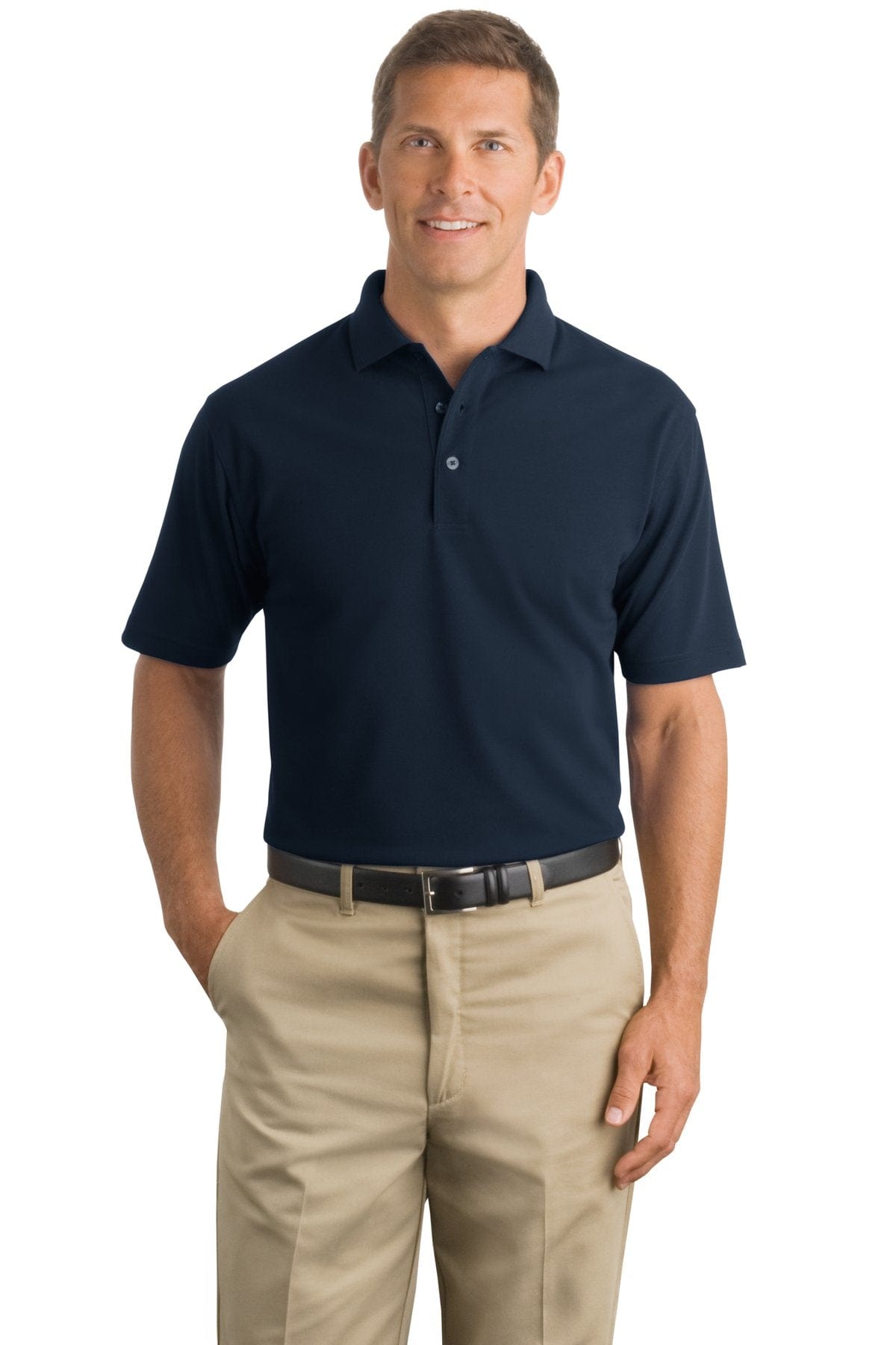CornerStone Polos/Knits 6XL / Navy DISCONTINUED  CornerStone ®  - Industrial Pique Polo. CS402