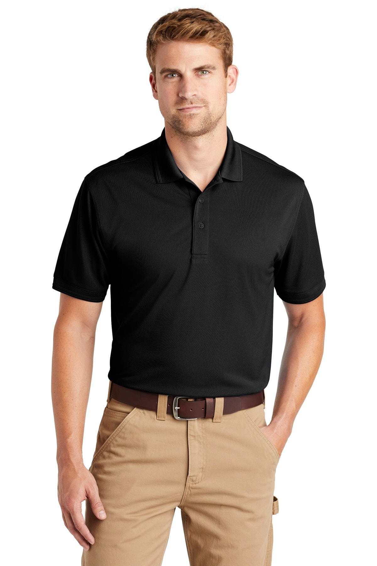 CornerStone Polos/Knits XS / Black CornerStone  ®  Industrial Snag-Proof Pique Polo. CS4020