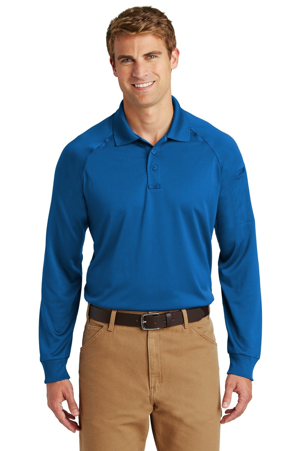 CornerStone Polos/Knits XS / Royal CornerStone ®  - Select Long Sleeve Snag-Proof Tactical Polo. CS410LS