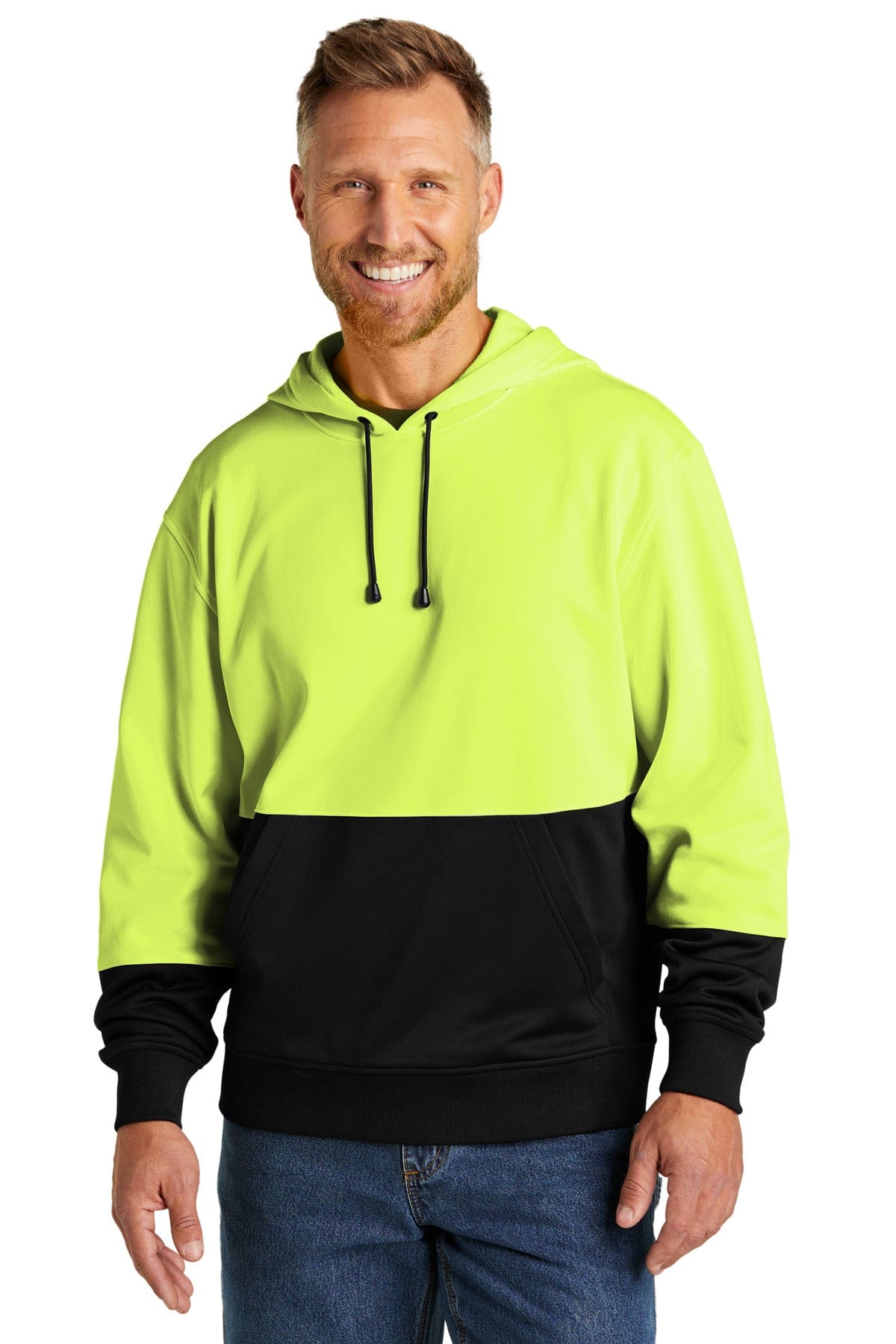 CornerStone Sweatshirts/Fleece CornerStone ®  Enhanced Visibility Fleece Pullover Hoodie CSF01