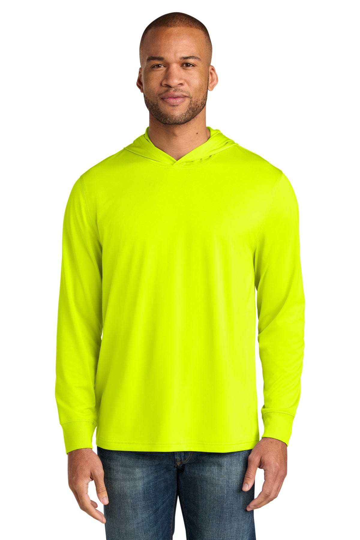 CornerStone T-Shirts L / Safety Yellow CornerStone® Workwear Pro Long Sleeve Hooded Tee CS440LSH