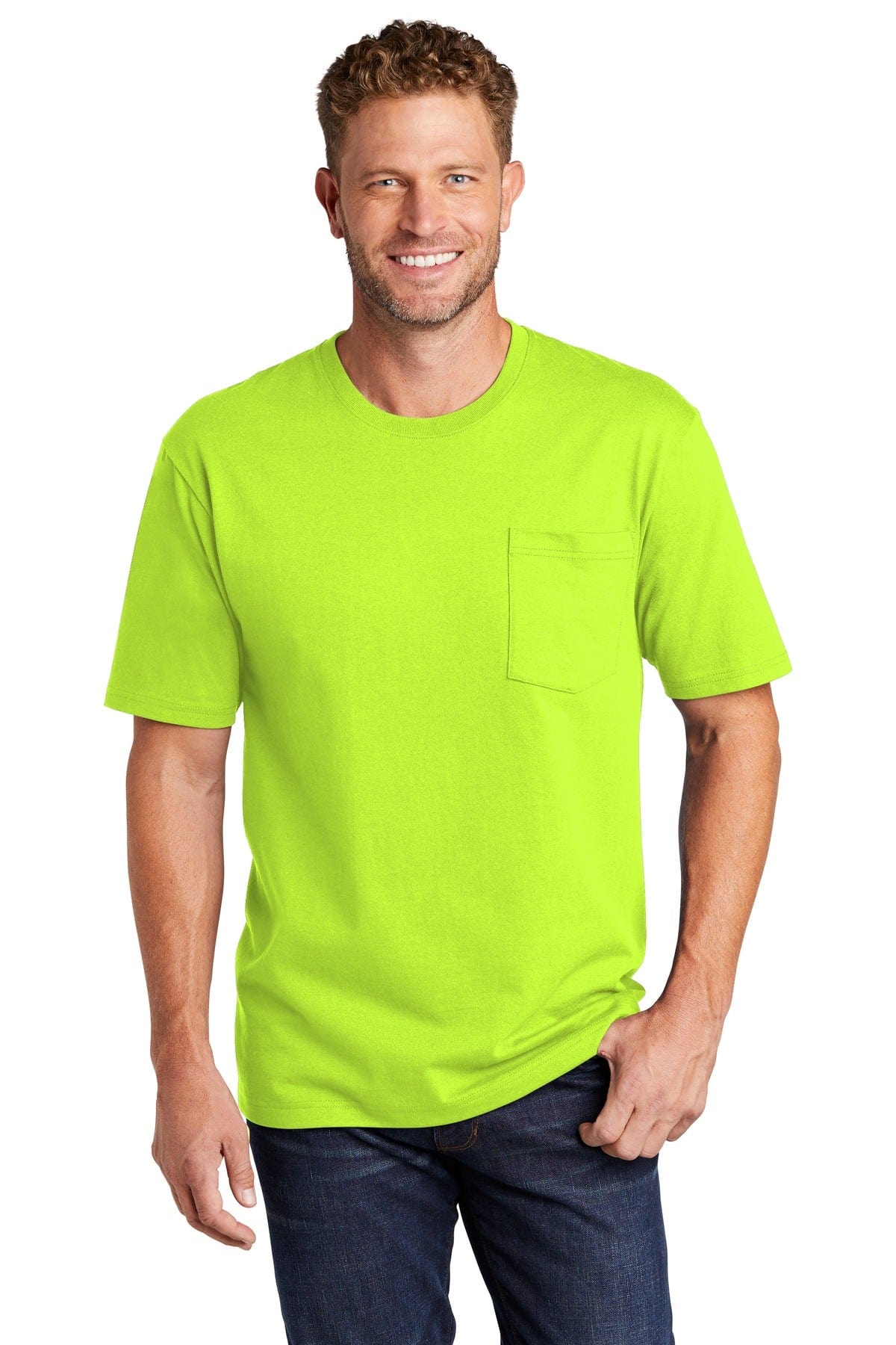 CornerStone T-Shirts S / Safety Green CornerStone  ®  Workwear Pocket Tee CS430