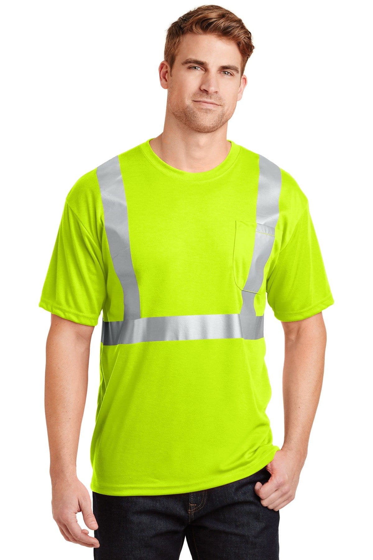 CornerStone Workwear CornerStone ANSI 107 Class 2 Safety T-Shirt.  CS401