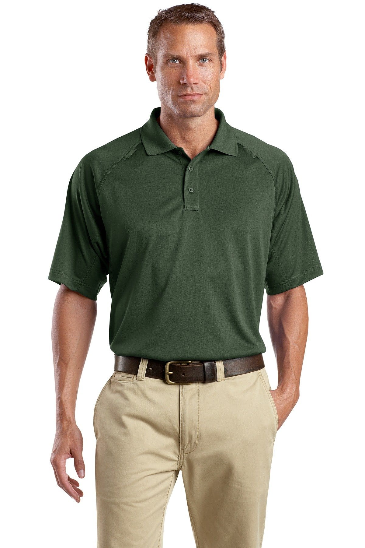 CornerStone Workwear LT / Dark Green CornerStone ®  Tall Select Snag-Proof Tactical Polo. TLCS410