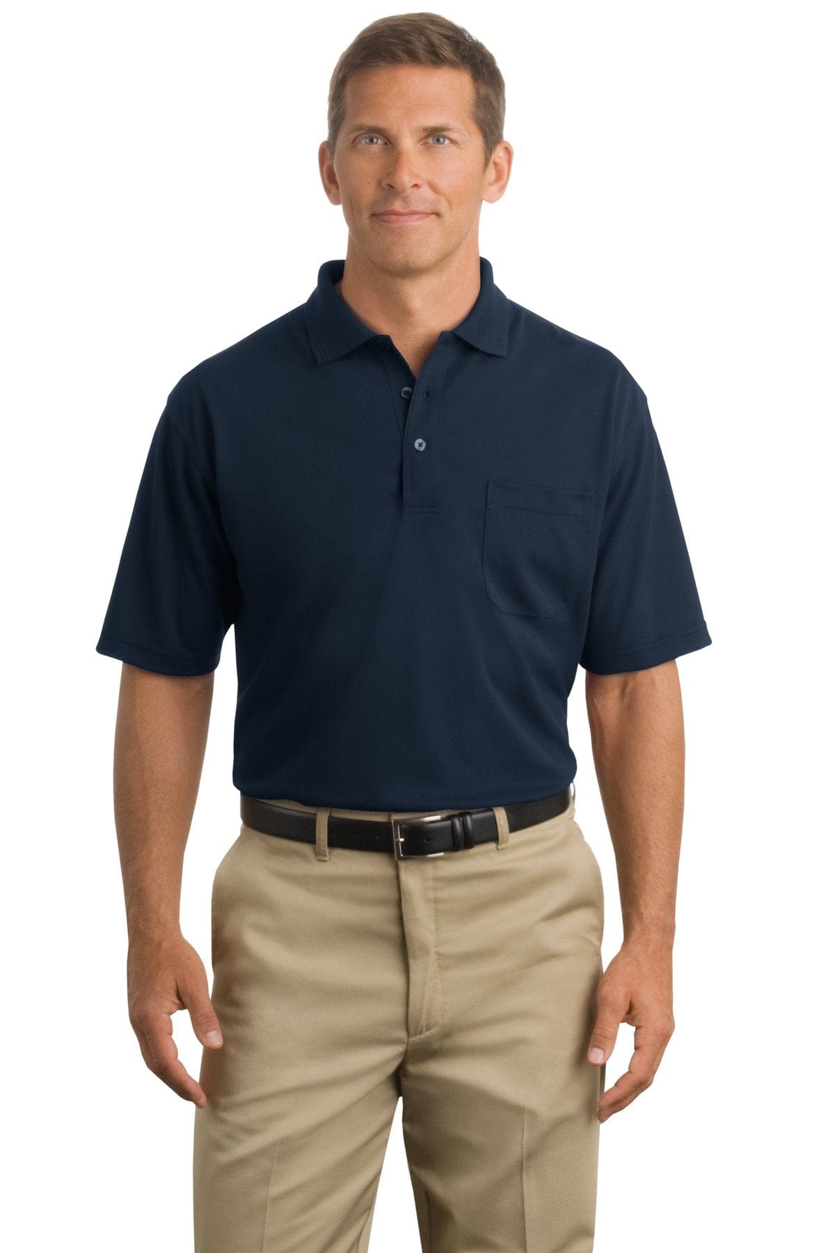 CornerStone Workwear 4XL / Navy DISCONTINUED  CornerStone ®  - Industrial Pocket Pique Polo. CS402P