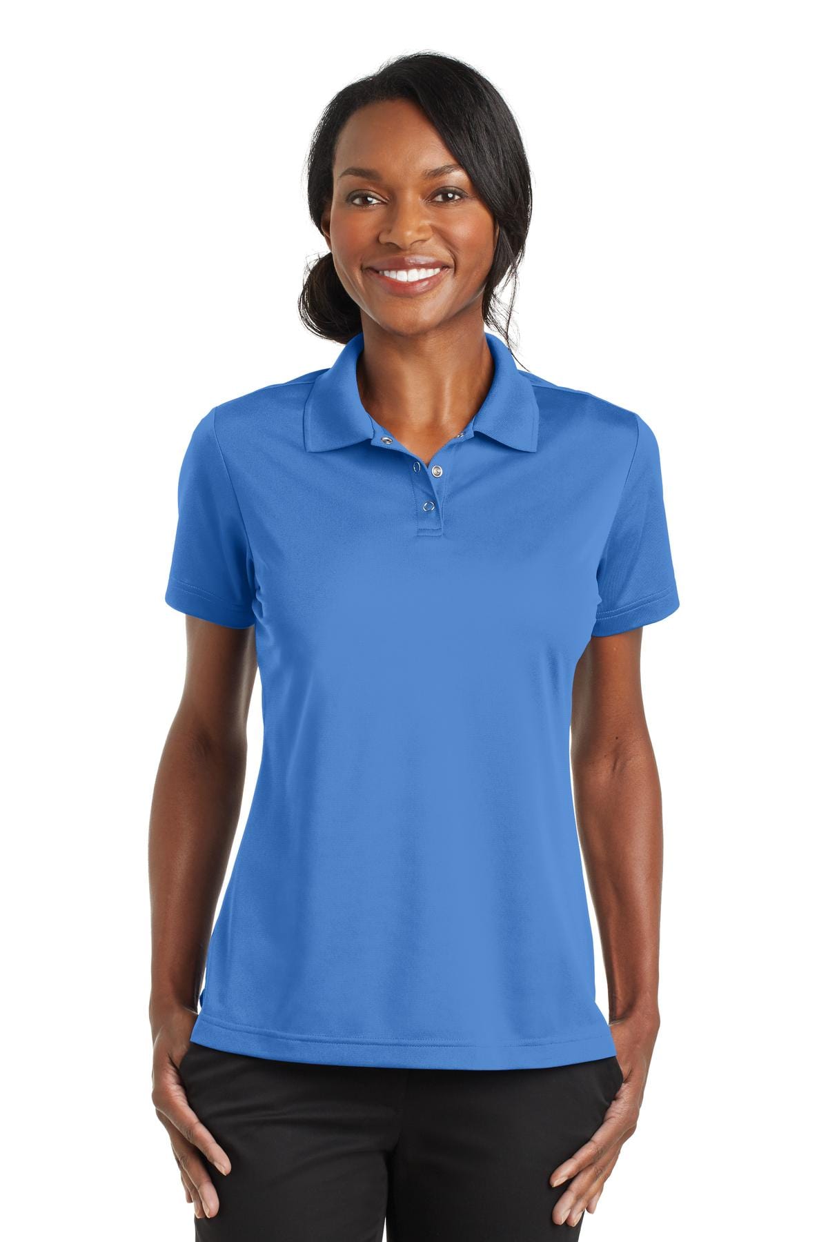 CornerStone Workwear XS / Blue Lake CornerStone Ladies Micropique Gripper Polo. CS422