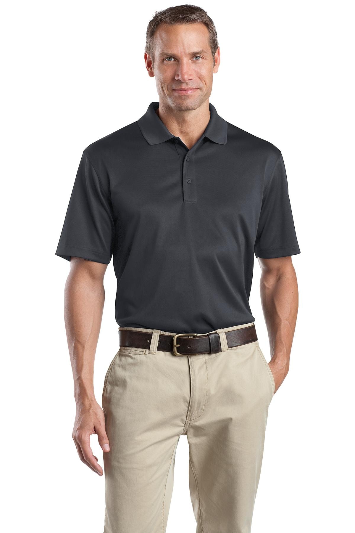 CornerStone Workwear L / Charcoal CornerStone Select Snag-Proof Polo. CS412, Basic Colors