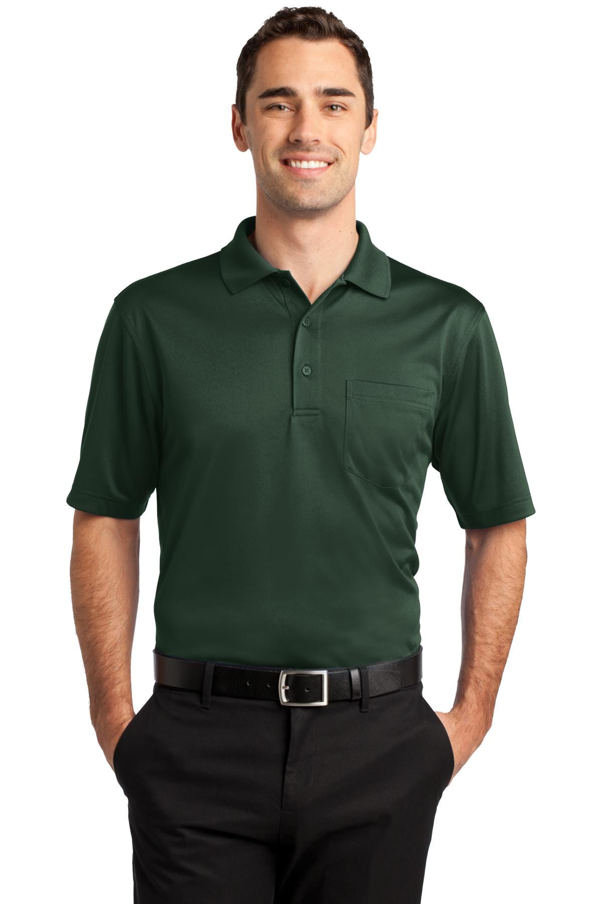 CornerStone Workwear XS / Dark Green CornerStone ®  Select Snag-Proof Pocket Polo. CS412P