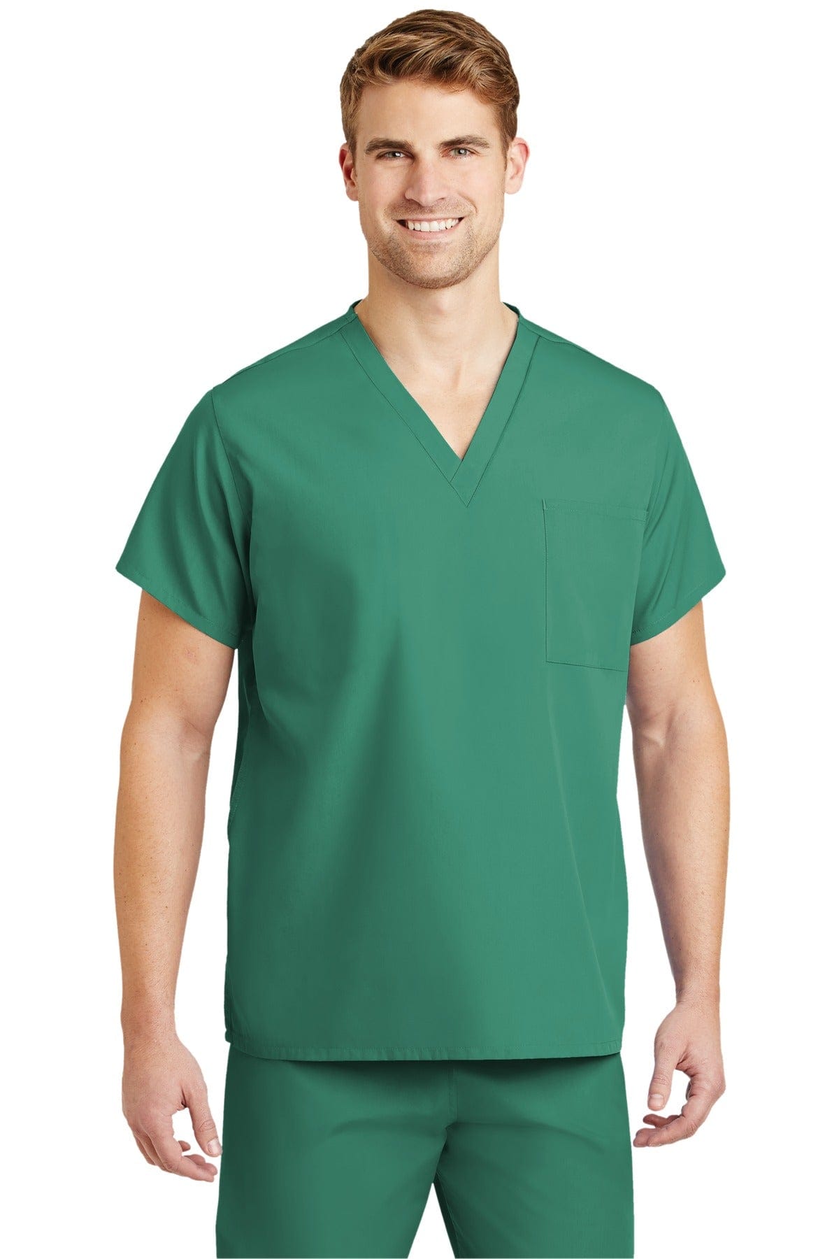 CornerStone Workwear XS / Hunter Green Unisex V-neck Scrub Top  SCRUBTOP