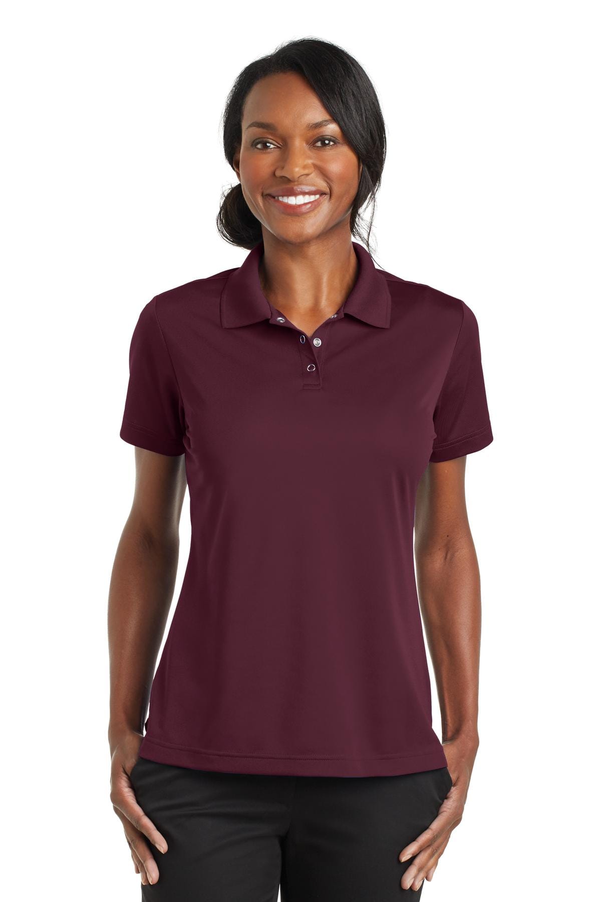 CornerStone Workwear XS / Maroon CornerStone Ladies Micropique Gripper Polo. CS422