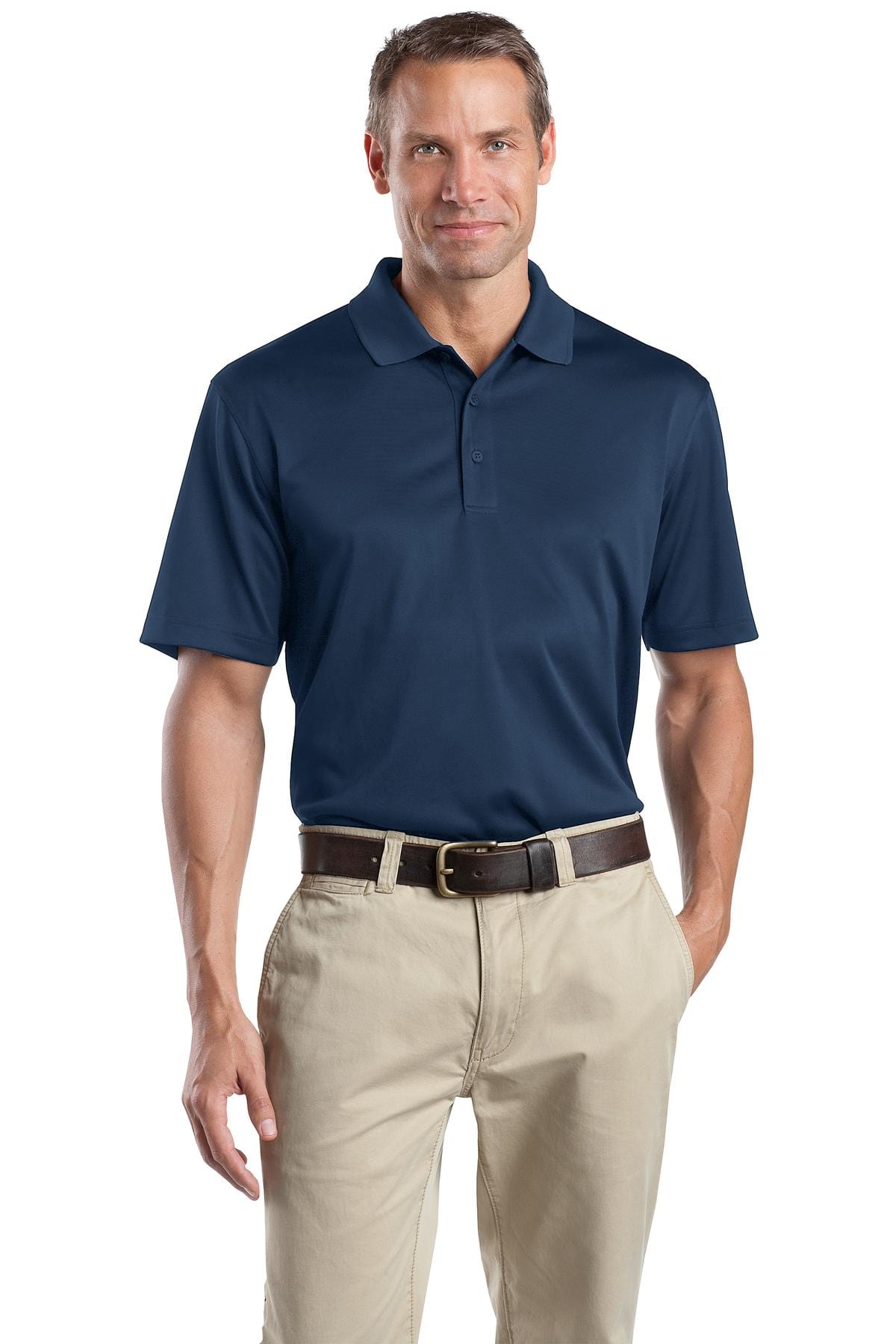 CornerStone Workwear L / Regatta Blue CornerStone Select Snag-Proof Polo. CS412, Basic Colors