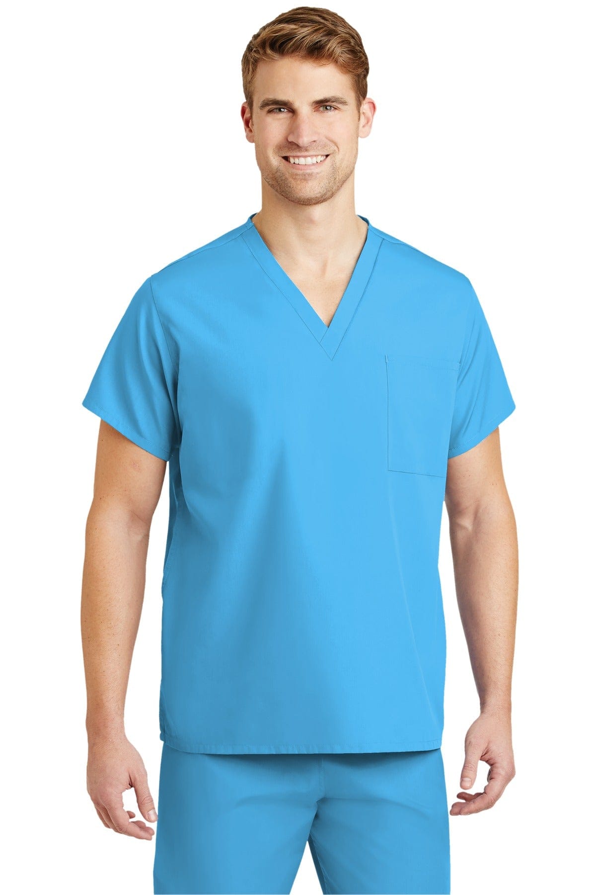CornerStone Workwear XS / Turquoise Unisex V-neck Scrub Top  SCRUBTOP