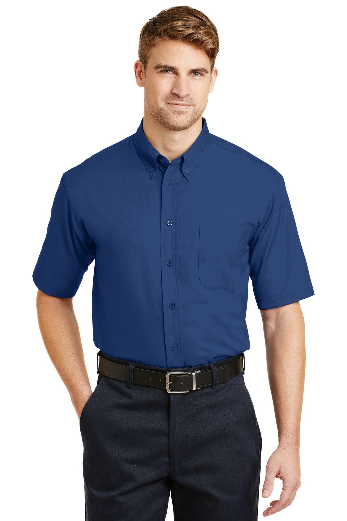 CornerStone Woven Shirts CornerStone SP18: Short Sleeve SuperPro Twill Shirt