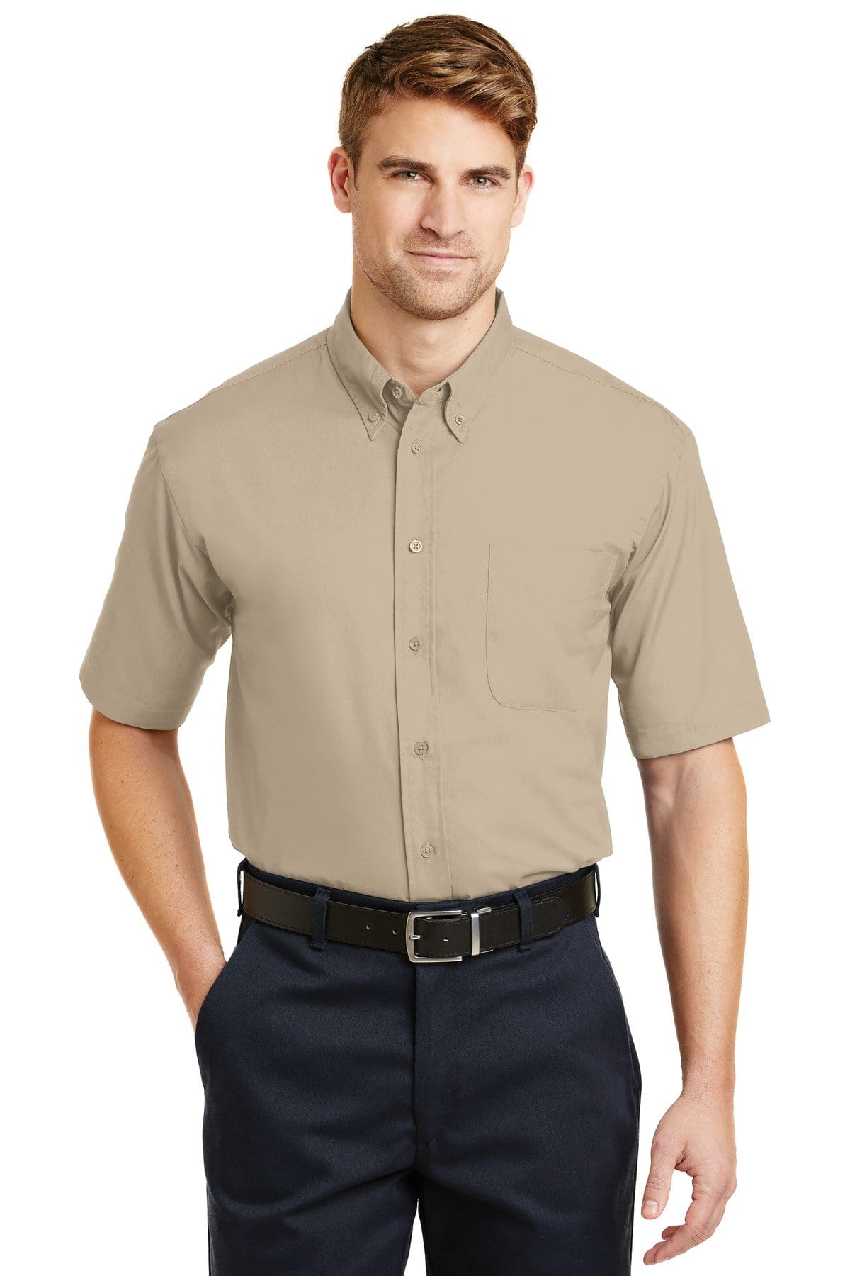 CornerStone Woven Shirts CornerStone SP18: Short Sleeve SuperPro Twill Shirt