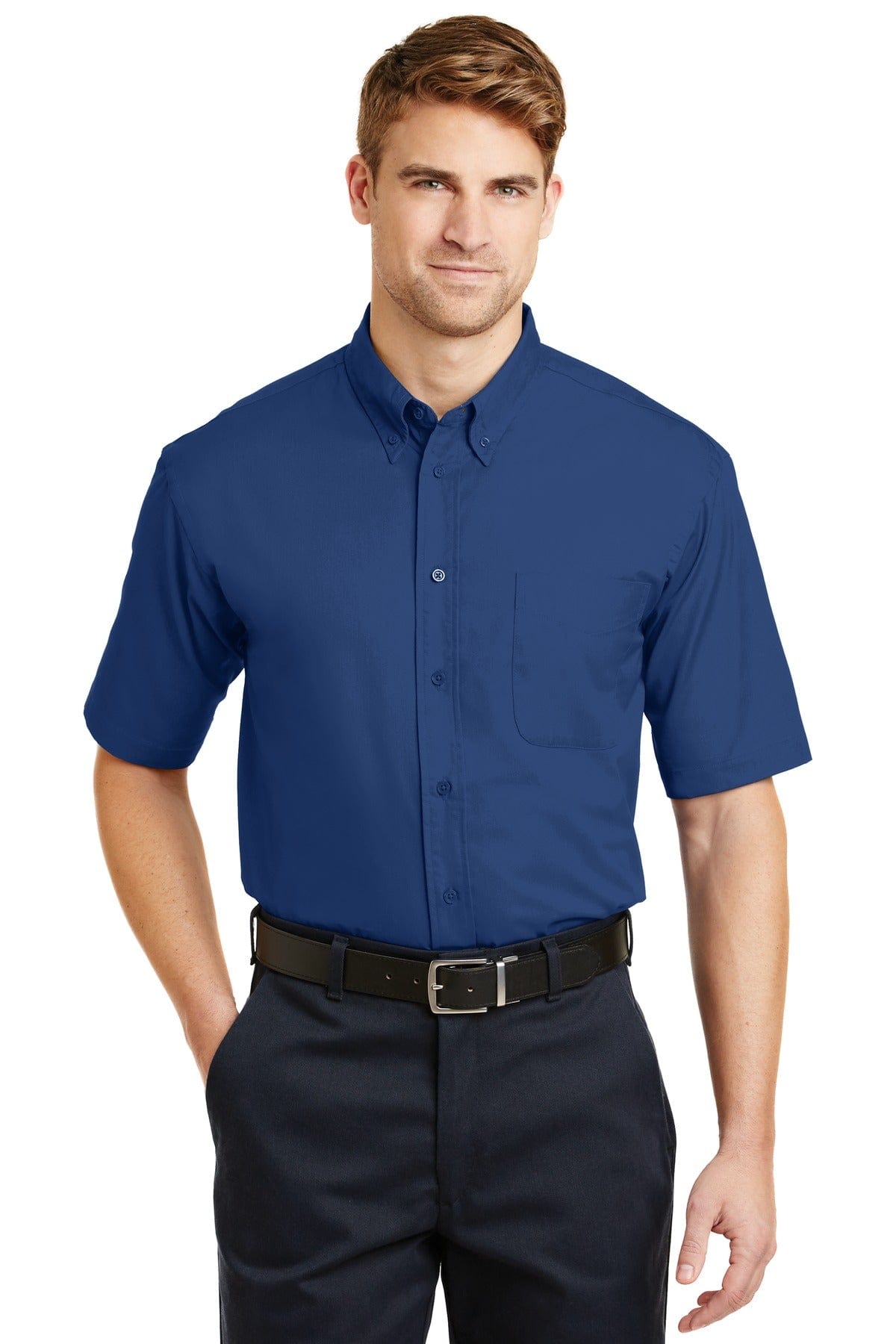 CornerStone Woven Shirts CornerStone SP18: Short Sleeve SuperPro Twill Shirt