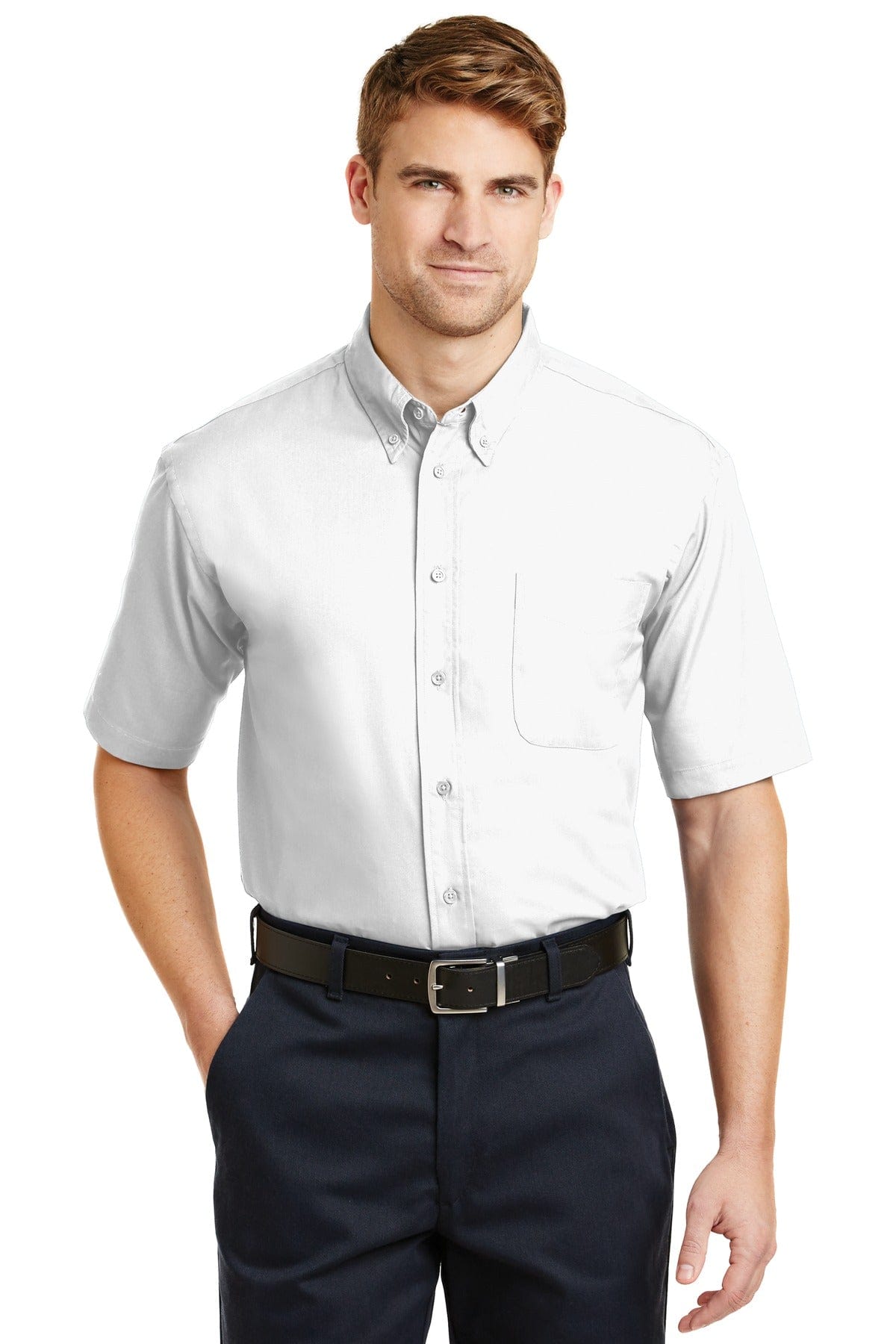 CornerStone Woven Shirts CornerStone SP18: Short Sleeve SuperPro Twill Shirt